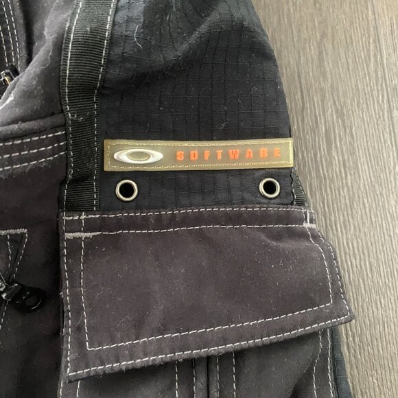 RARE Y2K Vintage Oakley Software RARE 2000s technical ripstop cargo shorts M - Picture 2 of 16